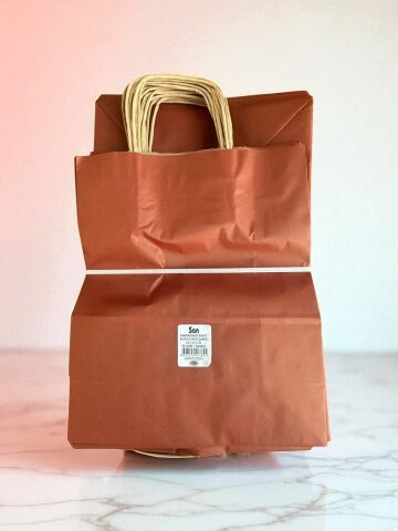 KAĞIT ÇANTA KRAFT 25ADETLİ 25CM*12CM*31CM