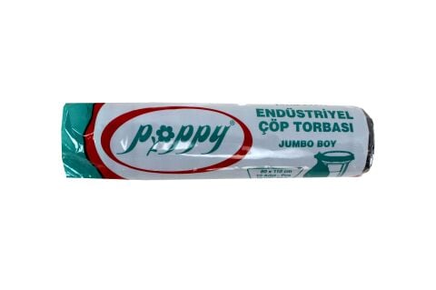ÇÖP TORBASI JUMBO SİYAH 80CM*110CM POPPY ENDÜSTRİYEL 350GR