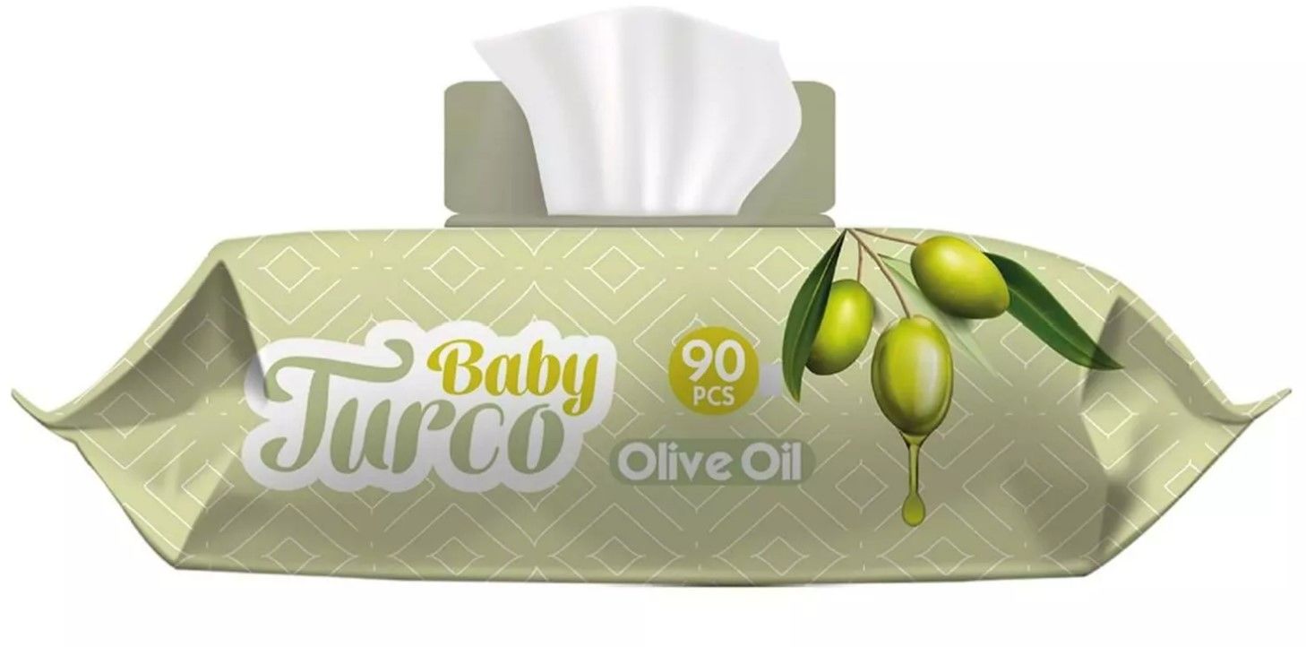 ISLAK MENDİL BABY TURCO OLİVE OİL 90LI