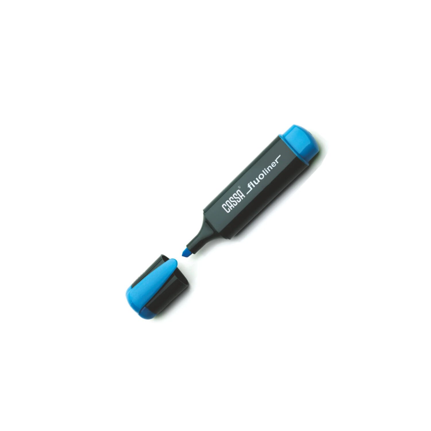 CASSA FLUO FOSFORLU KALEM MAVİ 8720