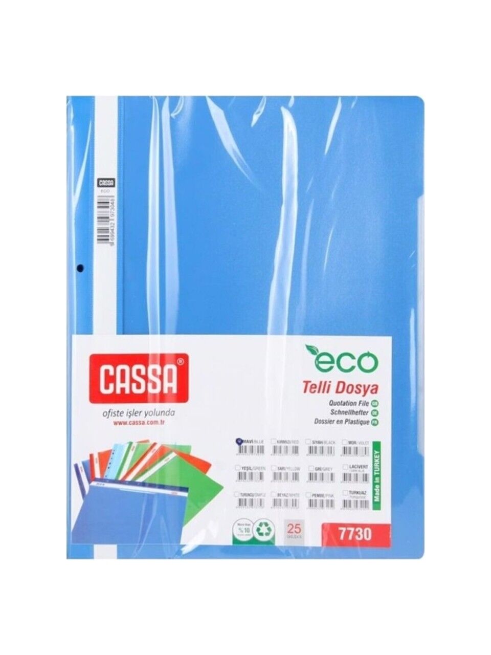 CASSA TELLİ DOSYA ECO 7730 25ADET