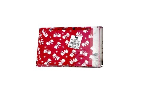 HEDİYE TORBASI METALİZE POŞET BANTLI 100 ADET 12CM*17CM