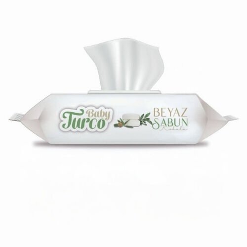 ISLAK MENDİL BABY TURCO BEYAZ SABUN 90LI