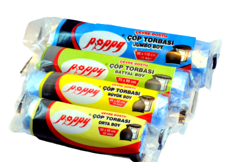 ÇÖP TORBASI BATTAL MAVİ 75CM*90CM POPPY