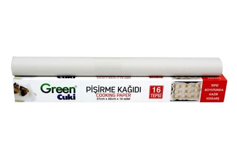 PİŞİRME KAĞIDI FIRIN 37CM KESİLMİŞ 16LI