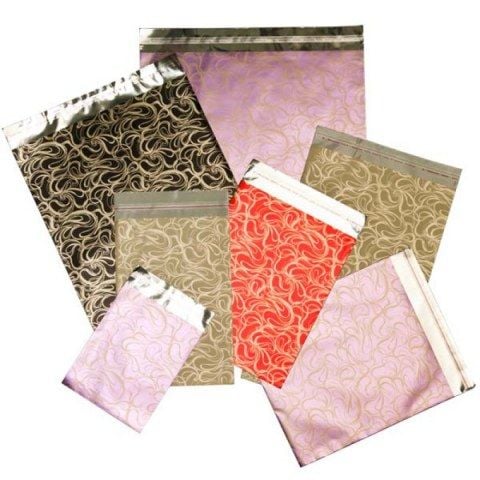 HEDİYE TORBASI METALİZE POŞET BANTLI 100 ADET