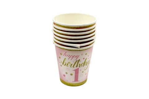 KARTON BARDAK 8OZ PARTİ 8AD