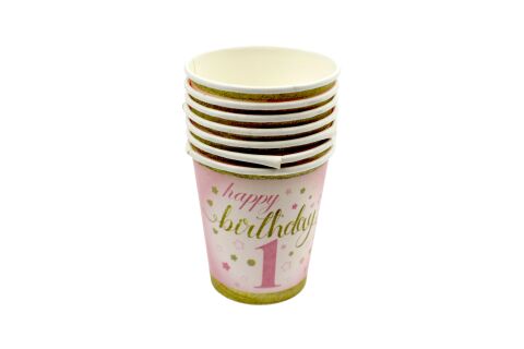 KARTON BARDAK 8OZ PARTİ 8AD