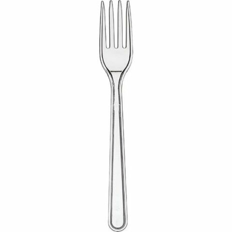 PLASTİK ÇATAL LÜKS ŞEFFAF 100AD