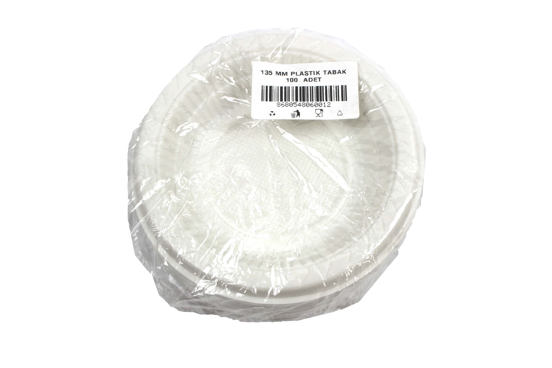 GREEN PLASTİK TABAK 135MM 100AD