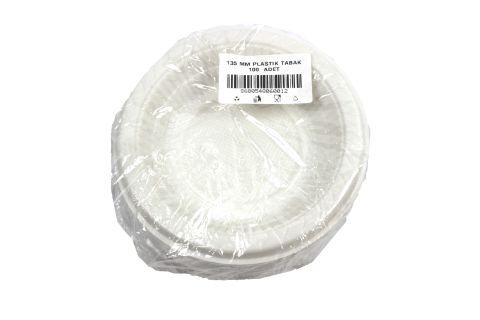 GREEN PLASTİK TABAK 135MM 100AD
