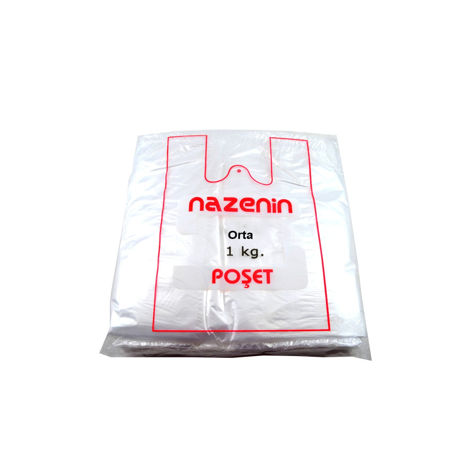 HIŞIR ATLET POŞET ŞEFFAF NAZENİN 1KG ORTA
