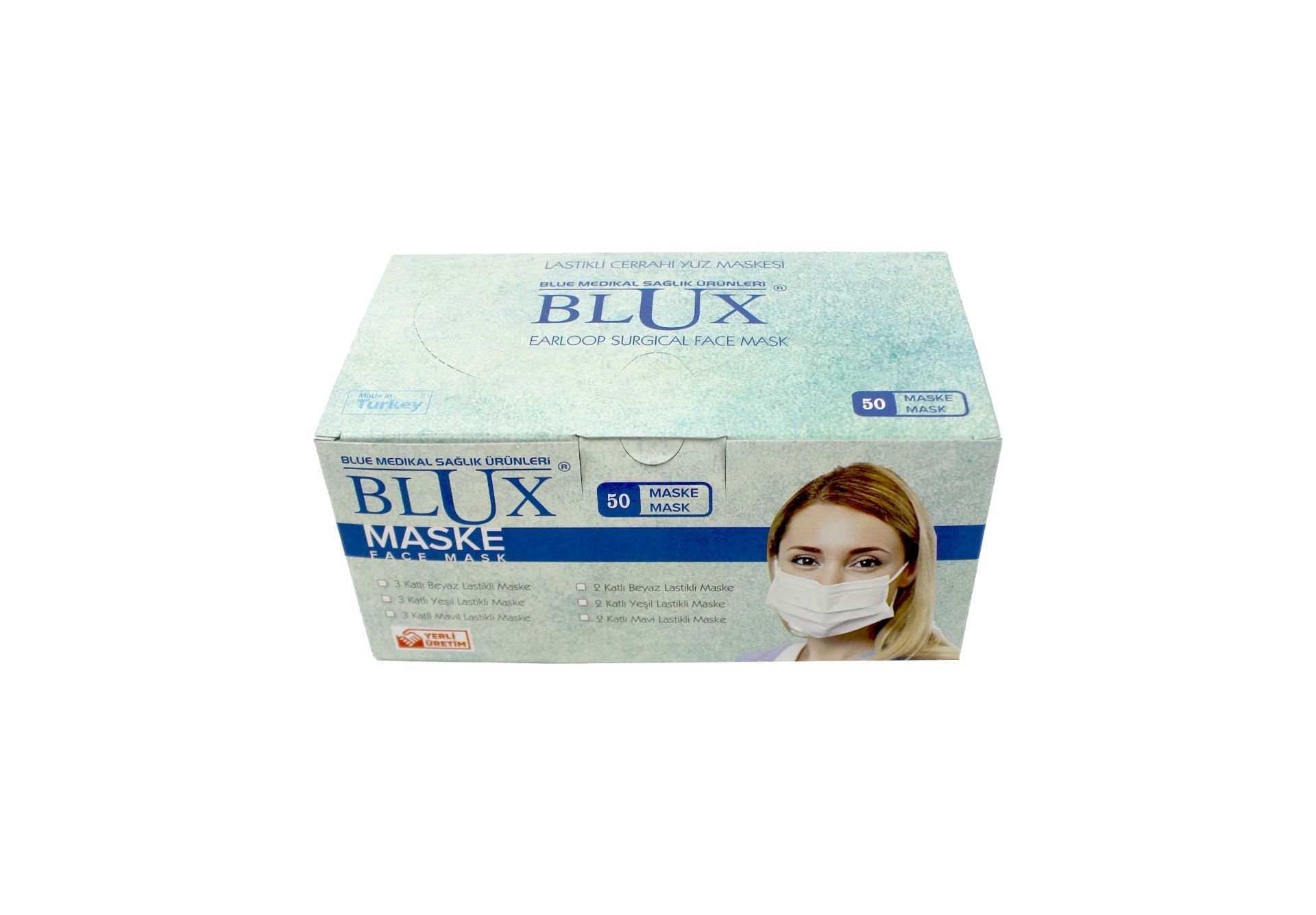 MASKE LASTİKLİ BLUE 50ADET