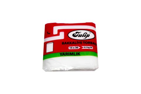 TULİP ŞEFFAF TORBA 070MİC 1KG 15cm*30cm Yarımlık